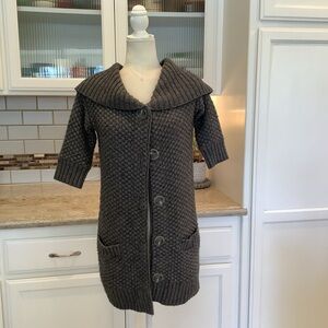 Vince Wool & Cashmere Gray Cardigan Button Up Sweater